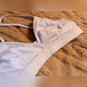 NWOT Light Blue Bralette by Calvin Klein! Size small!!!